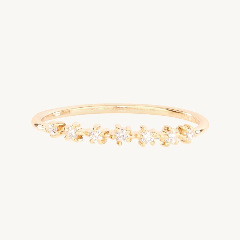 Slice of Moon Diamond Ring